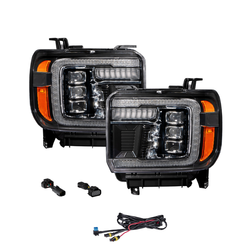 GMC Sierra Headlights - FORM Lighting - LED Projector - `14-`19